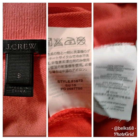 COPY - J.Crew Women's Short Sleeve Coral PoloShirt Size Small - Picture 13 of 13